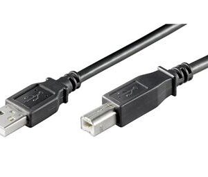 PremiumCord Kábel USB 2.0, A-B, 2m, čierny