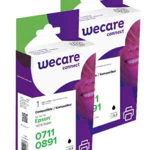 WECARE ARMOR sada ink kompatibilná s EPSON T071140 2x9ml,čierna,T071140