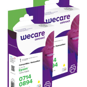 WECARE ARMOR sada ink kompatibilná s EPSON T071440 2x9ml, žltá, T071440
