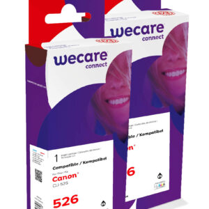 WECARE ARMOR sada ink kompatibilná s CANON CLI526BK 2x10,5 ml, čierna, CLI-526 BK