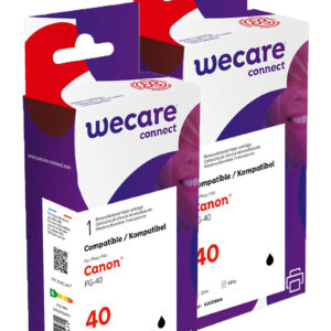 WECARE ARMOR sada ink pre CANON PG40 2x22ml, čierna, PG40