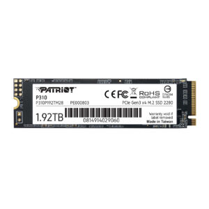 SSD 1920 GB PATRIOT P310 M.2 NVMe, Gen3x4