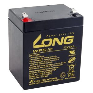 Long 12V 5Ah olovený akumulátor F1 (WP5-12 F1)