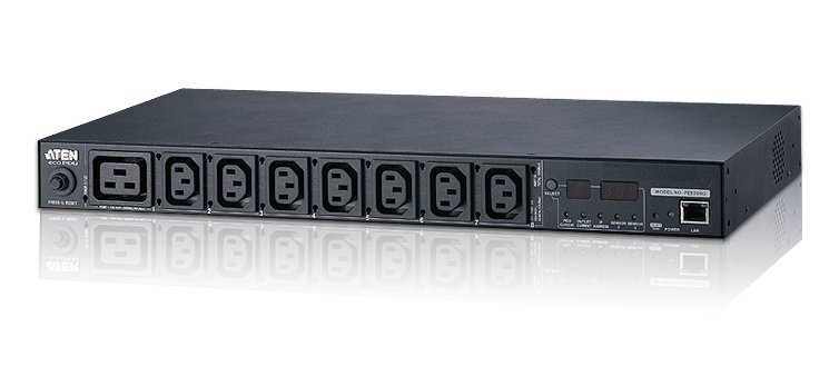 ATEN napr. jednotka 7xIEC320 C13 + 1xC19 + 1xC20