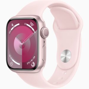 Apple Watch S9/45mm/Pink/Šport Band/Light Pink/-S/M