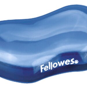 Fellowes Podložka pod zápästie CRYSTAL gélová modrá