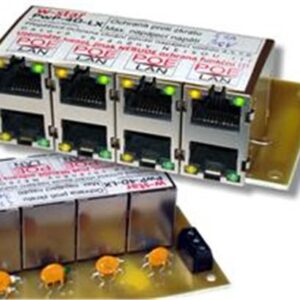 W-Star 4portový napája. panel s ochranou proti prepätiu 30V/1,6A, 100Mbit