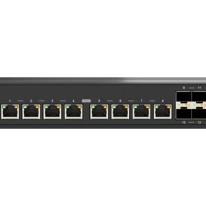 QNAP riadený priemyselný switch QSW-IM3216-8S8T: 16x 10G porty (8x 10Gb SFP+ a 8x 10Gb RJ-45)