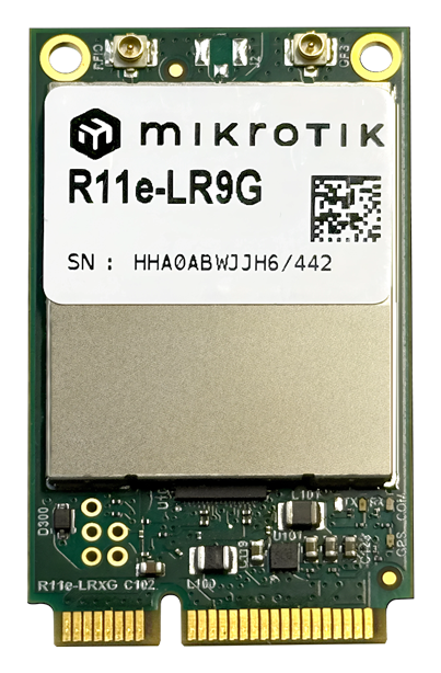 MikroTik R11e-LR9G, LoRa miniPCI-e card pre 902-928MHz