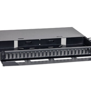 19" výsuvná optická vaňa 1U 24x SC-D, farba čierna