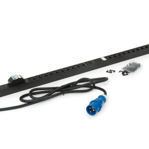 20xIEC C13 bezp.,4xIEC C19,2x16A istič,3x6.0mm 3m kábel 32A IEC60309,RAL9005