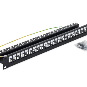 19" modulárny patch panel pre max.24 keystonov