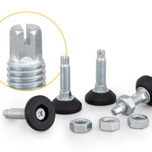 Sada nivelačných nožičiek pre stoj.rack, nastaviteľné