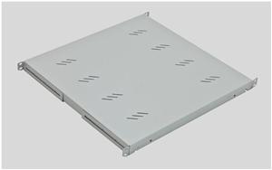 19' polica A4 perforovaná 1U/850mm,max.80kg čierna