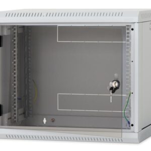 Nástenný rack RUA 6U/600mm odn.boč+plech.dv.čierny