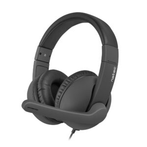 NATEC slúchadlá s mikrofónom RHEA, čierne