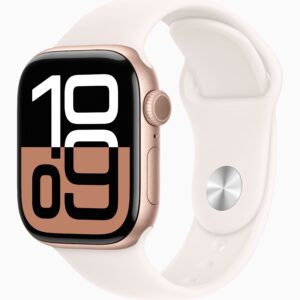 Apple Watch S10/46mm/Rose Gold/Šport Band/Light Blush/-S/M