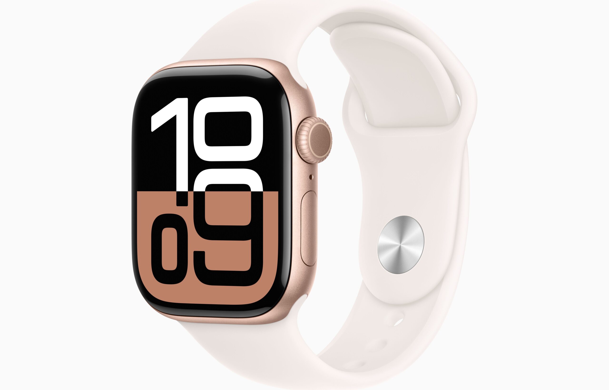 Apple Watch S10 Cell/46mm/Rose Gold/Šport Band/Light Blush/-S/M