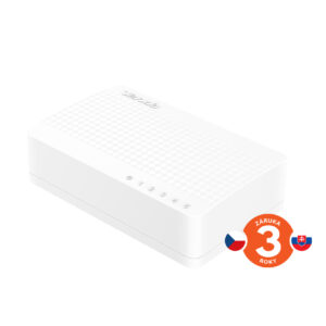 S105 5 x 10/100 Mb/s Mini Eco Switch, Desktop, Auto MDI/MDIX, do 1,5 Watt, fanless