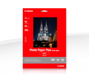 Canon SG-201, A4 fotopapier saténový, 20ks, 260g/m