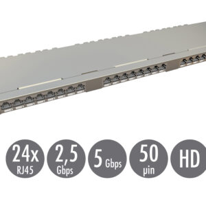19" patch panel Solarix 24xRJ45 CAT6 STP s vyväzovacou lištou 0,5U SX24HD-6-STP-SL