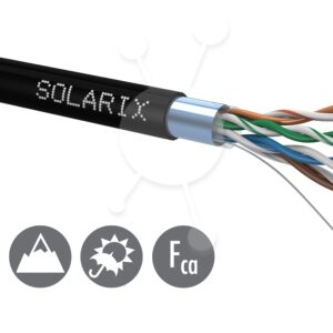 Inštalačný kábel Solarix CAT5E FTP PE Fca vonkajší 305m/box SXKD-5E-FTP-PE