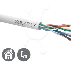 Inštalačný kábel Solarix CAT5E UTP PVC Eca 500m/box SXKD-5E-UTP-PVC