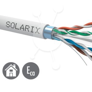 Inštalačný kábel Solarix CAT6 FTP PVC Eca 500m/cievka SXKD-6-FTP-PVC