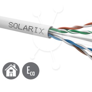 Inštalačný kábel Solarix CAT6 UTP PVC Eca 500m/cievka SXKD-6-UTP-PVC