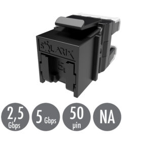 Rýchlozarezávací keystone Solarix CAT5E UTP SXKJ-5E-UTP-BK-NA