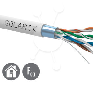 Kábel licna Solarix CAT5E FTP PVC sivý 305m/box SXKL-5E-FTP-PVC