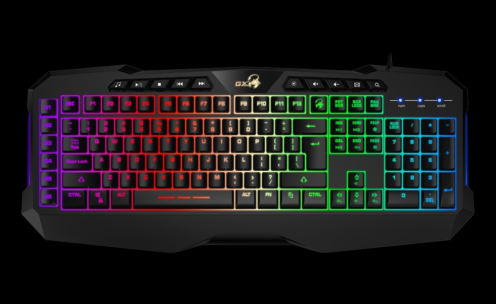 Genius Scorpion K11 Pro/Drátová USB/ CZ- SK layout/Čierna