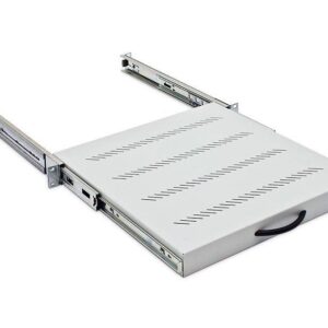 19" výsuv.polica 550mm plnovýsuv,nosn.45kg čierna