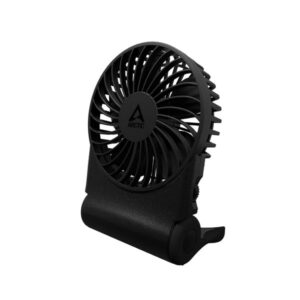 ARCTIC Summair 2Go (Black) - Rechargeable Pocket Fan with Stand (74 hodín battery life and variab