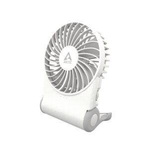 ARCTIC Summair 2Go (White) - Rechargeable Pocket Fan with Stand (74 hodín battery life and variab