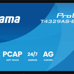 43" iiyama T4329AS-B1AG1: IPS, 4K UHD, Android, 24/7