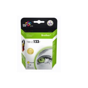 Ink.kazeta kompatibilná s Brother LC123Y 100% new