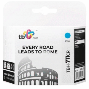 Ink. kazeta TB kompat. s HP TBH-711CR CY
