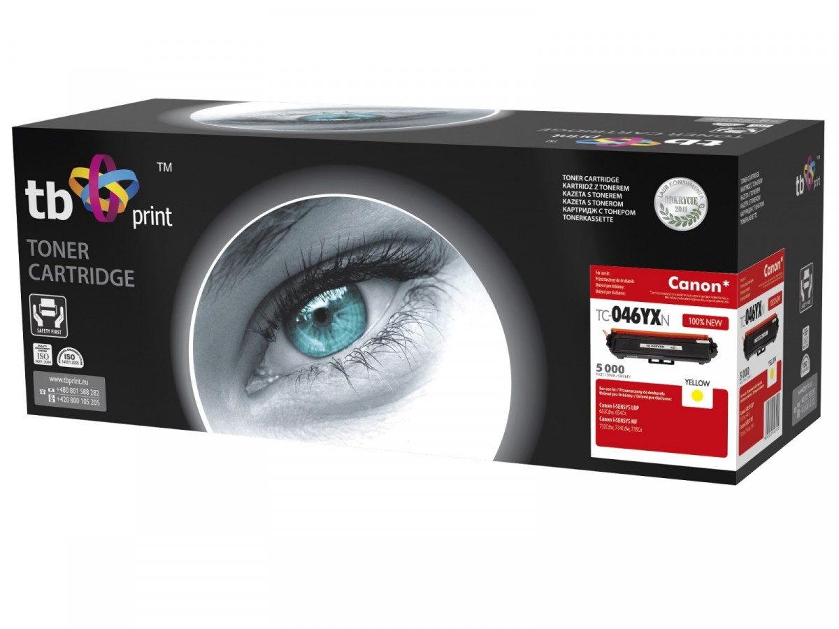 Toner TB kompatibilný s Canon TC-046YXN, Yellow, 5000, new