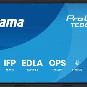 86" iiyama TE8615A-B1AG: IPS, 4K, EDLÁ, NFC