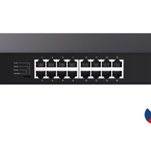 Tenda TEG1120P-16-150W PoE+ Gigabit switch 16x 1Gb/s PoE+ 802.3af/at + 2x SFP + 2x RJ45, 135W, Rack