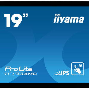 19" iiyama TF1934MC-B7X: IPS, 1280x1024, capacitive, 10P, 350cd/m2, VGA, DP, HDMI, IP65, čierny