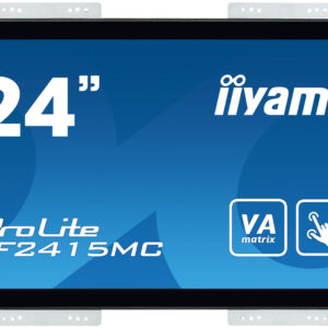 24" iiyama TF2415MC-B2: VA, FullHD, capacitive, 10P, 350cd/m2, VGA, DP, HDMI, čierny
