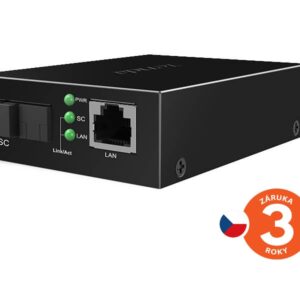 Tenda TFC300 Gigabit Media Converter WDM, SM, Tx 1550nm, Rx 1310nm, 1x SC (UPC), 1x GLAN, 3 km