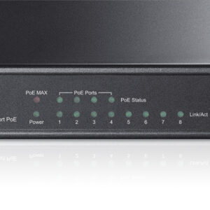 TP-Link TL-SF1008P 8x10/100 (4xPOE) 66W Desktop kovový CCTV Switch