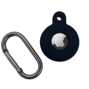Silikónové puzdro s háčikom pre AirTag čierny