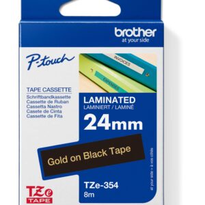 TZE-354, čierna / zlatá, 24mm