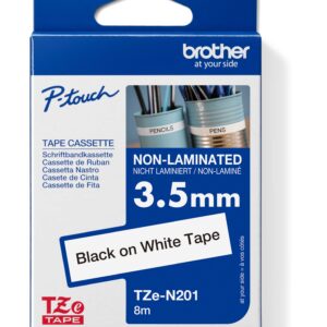 TZE-N201, biela / čierna (3,5mm, 8m, nelaminovaná)