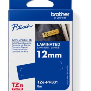 TZE-PR831 zlatá / čierna (12mm)