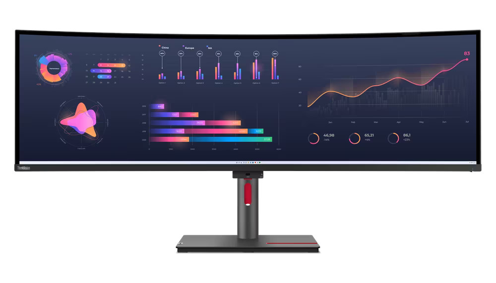 Lenovo ThinkVision/P49w-30/49"/IPS/5120x1440/60Hz/6ms/Black/3R
